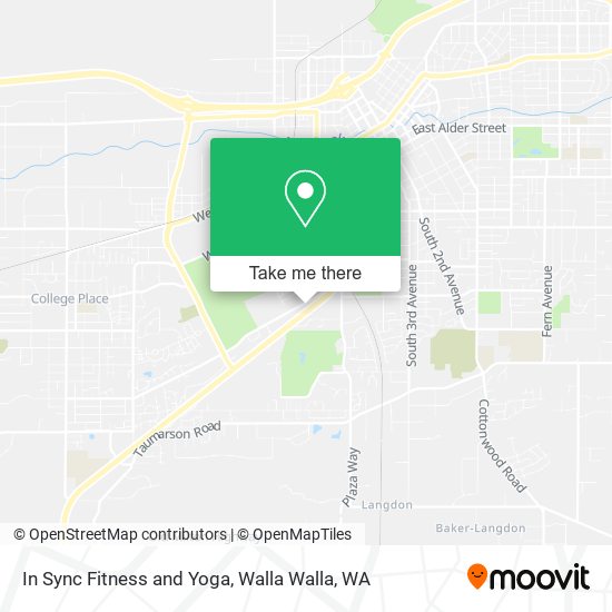 In Sync Fitness and Yoga map