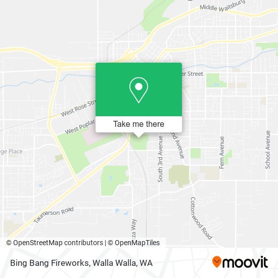 Bing Bang Fireworks map
