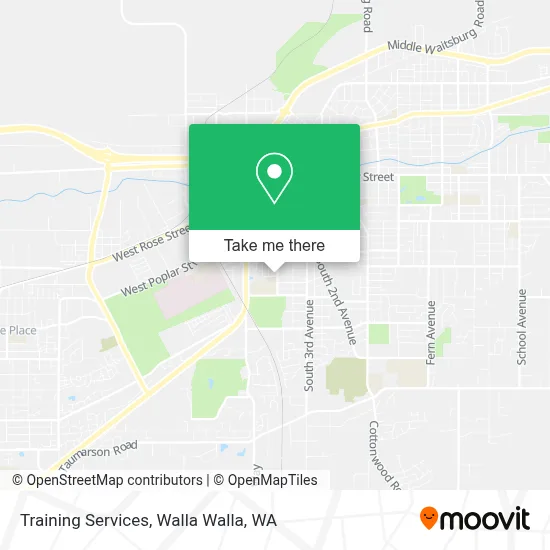 Training Services map