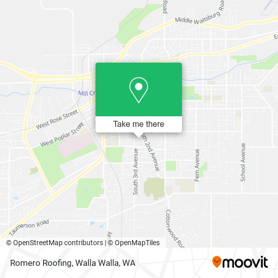 Romero Roofing map