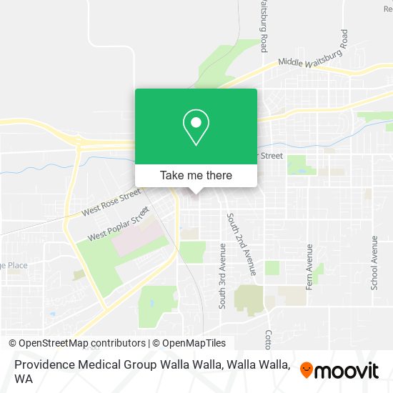 Providence Medical Group Walla Walla map
