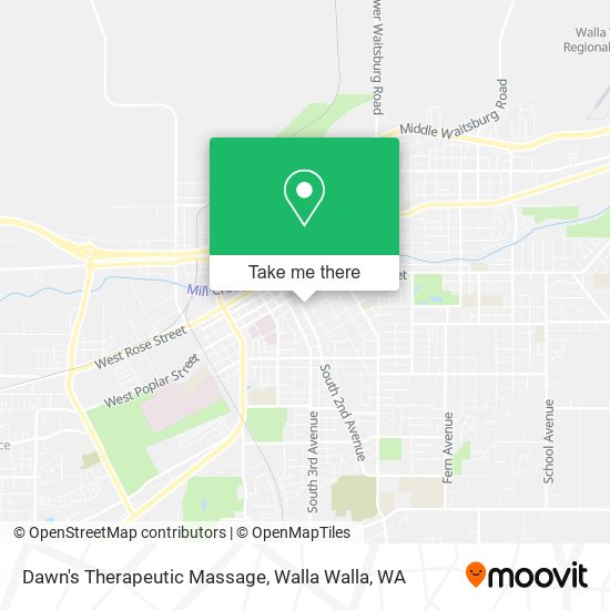 Dawn's Therapeutic Massage map