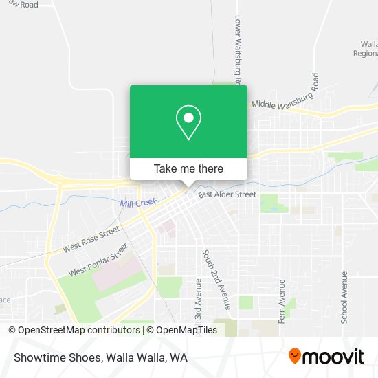 Showtime Shoes map