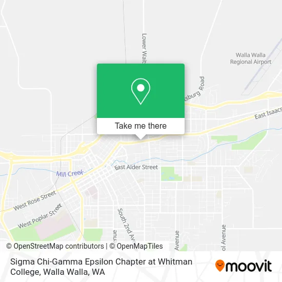 Sigma Chi-Gamma Epsilon Chapter at Whitman College map