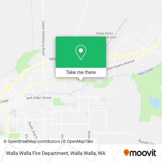 Walla Walla Fire Department map