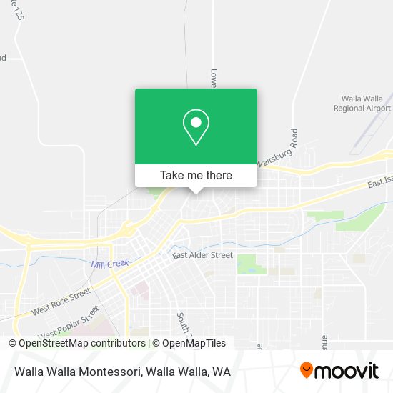 Walla Walla Montessori map