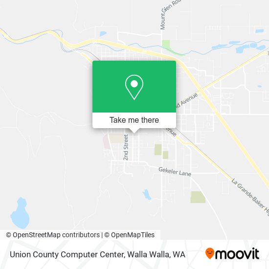 Mapa de Union County Computer Center