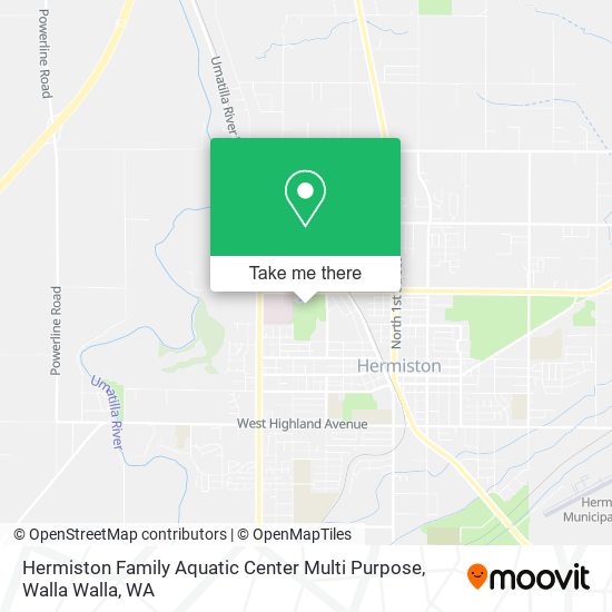 Mapa de Hermiston Family Aquatic Center Multi Purpose