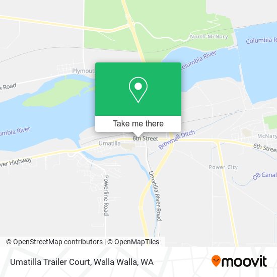 Umatilla Trailer Court map