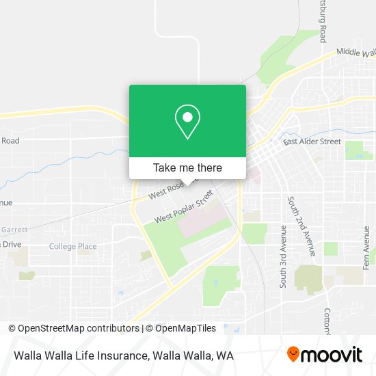 Walla Walla Life Insurance map