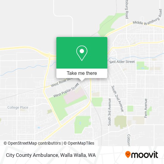 City County Ambulance map