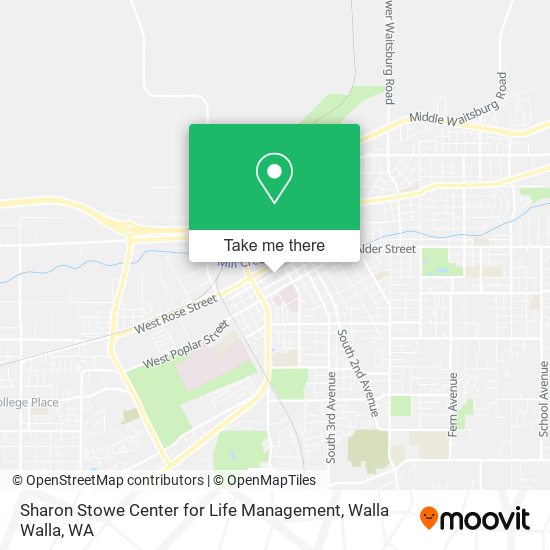 Mapa de Sharon Stowe Center for Life Management