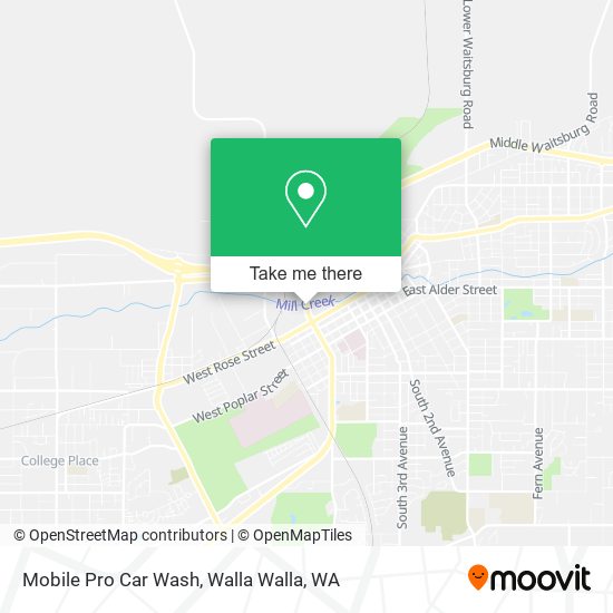 Mobile Pro Car Wash map