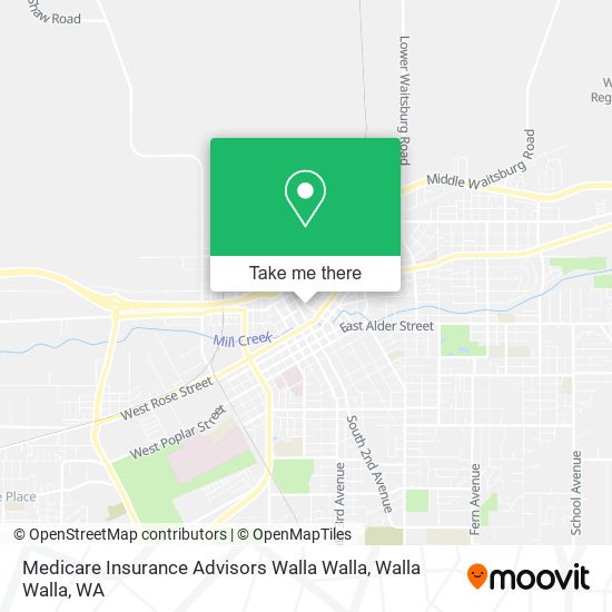 Mapa de Medicare Insurance Advisors Walla Walla