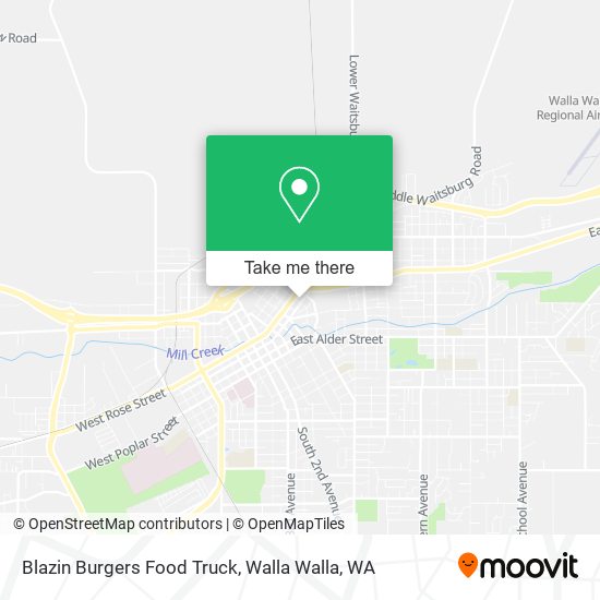 Blazin Burgers Food Truck map