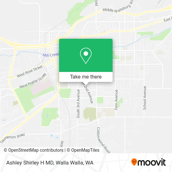 Ashley Shirley H MD map