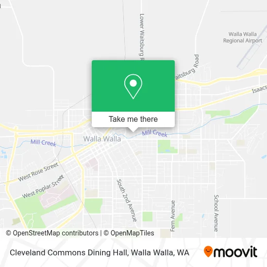 Cleveland Commons Dining Hall map