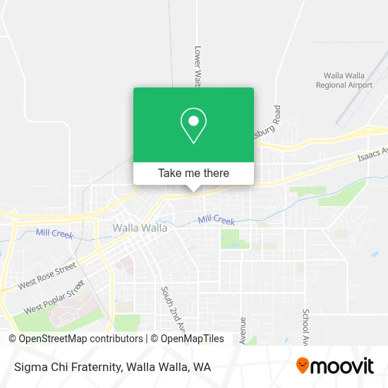 Sigma Chi Fraternity map