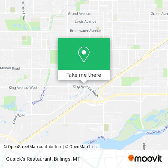 Mapa de Gusick's Restaurant