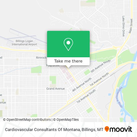 Cardiovascular Consultants Of Montana map