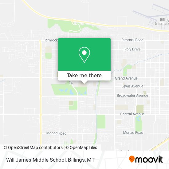 Will James Middle School map