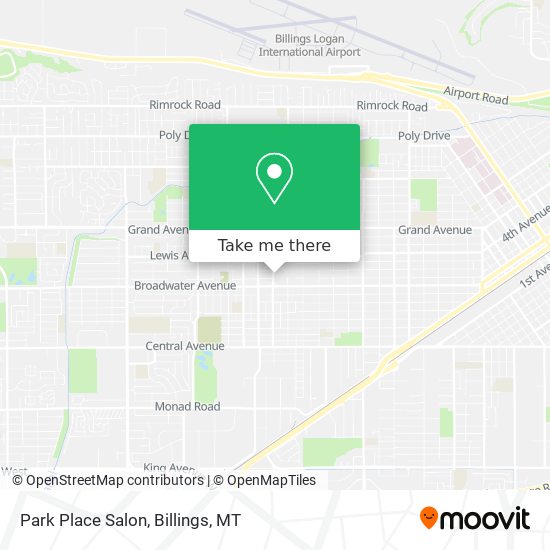 Mapa de Park Place Salon