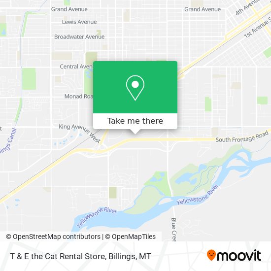 T & E the Cat Rental Store map