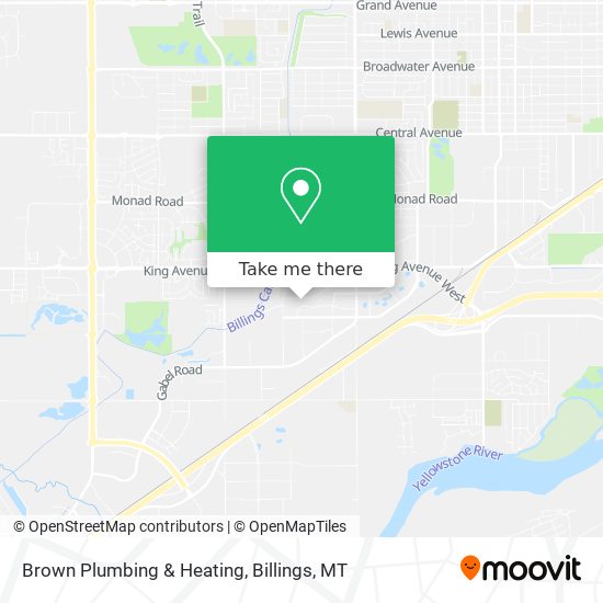 Brown Plumbing & Heating map