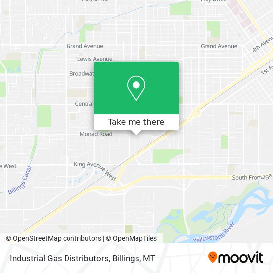 Industrial Gas Distributors map