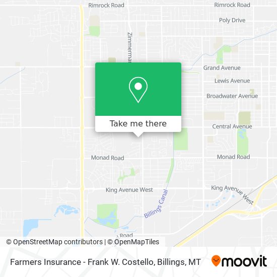 Farmers Insurance - Frank W. Costello map