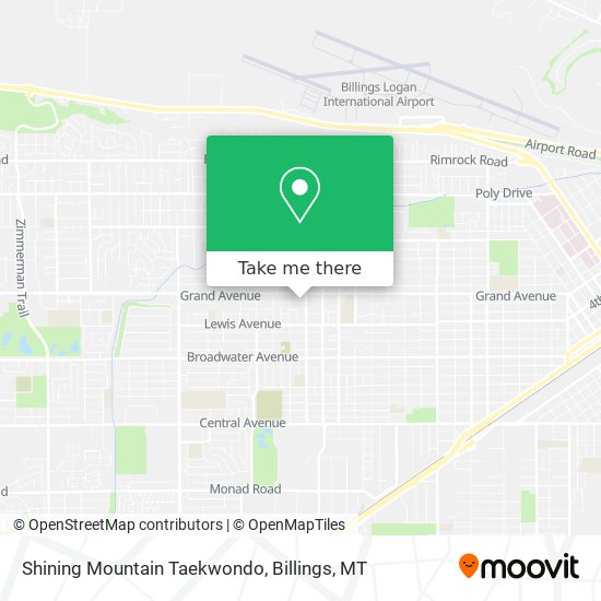 Shining Mountain Taekwondo map