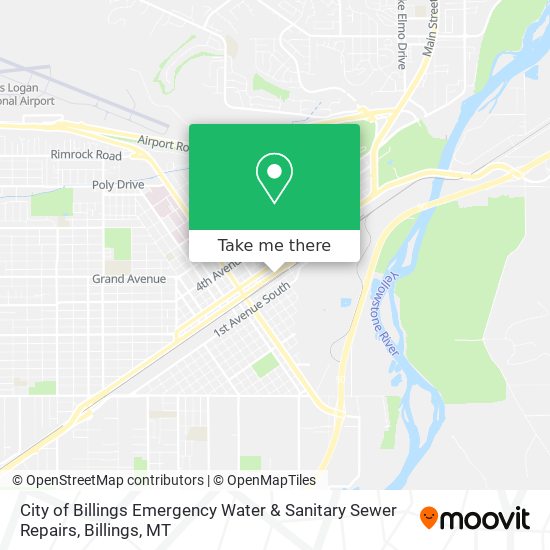 City of Billings Emergency Water & Sanitary Sewer Repairs map