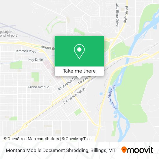 Montana Mobile Document Shredding map
