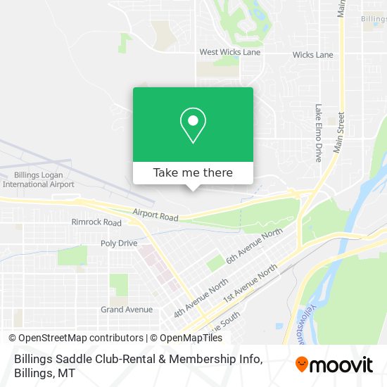 Mapa de Billings Saddle Club-Rental & Membership Info