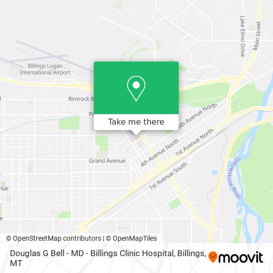 Mapa de Douglas G Bell - MD - Billings Clinic Hospital