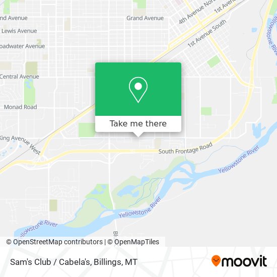 Sam's Club / Cabela's map