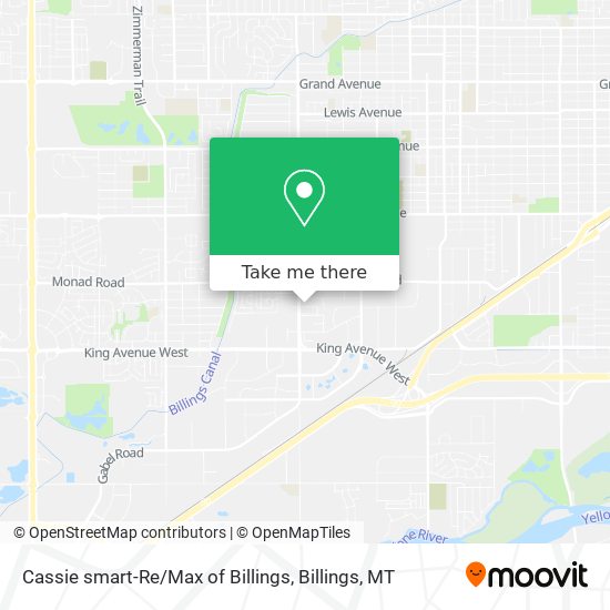 Cassie smart-Re / Max of Billings map