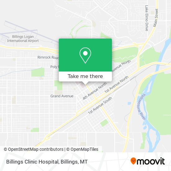 Billings Clinic Hospital map