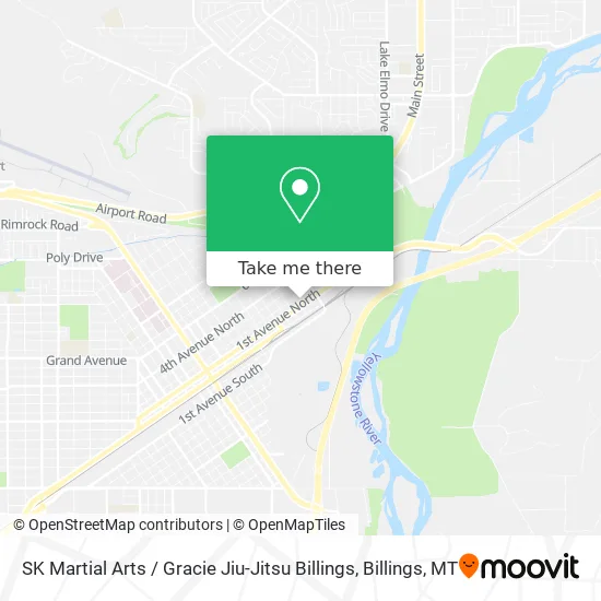 SK Martial Arts / Gracie Jiu-Jitsu Billings map