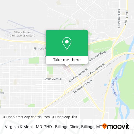 Virginia K Mohl - MD, PHD - Billings Clinic map