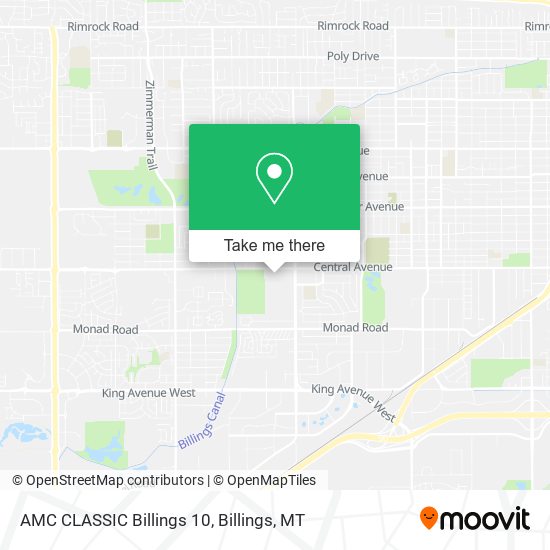 AMC CLASSIC Billings 10 map