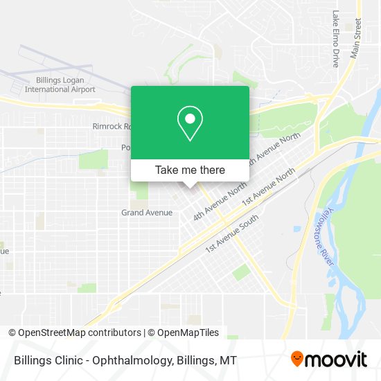 Billings Clinic - Ophthalmology map