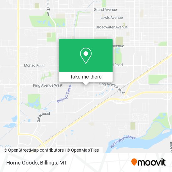 Home Goods map