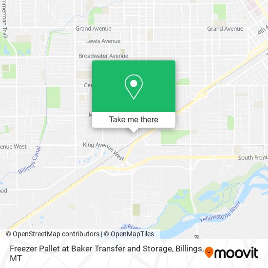 Mapa de Freezer Pallet at Baker Transfer and Storage