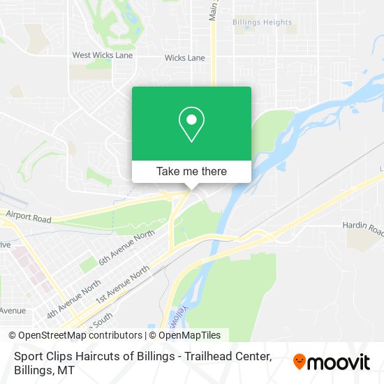 Sport Clips Haircuts of Billings - Trailhead Center map