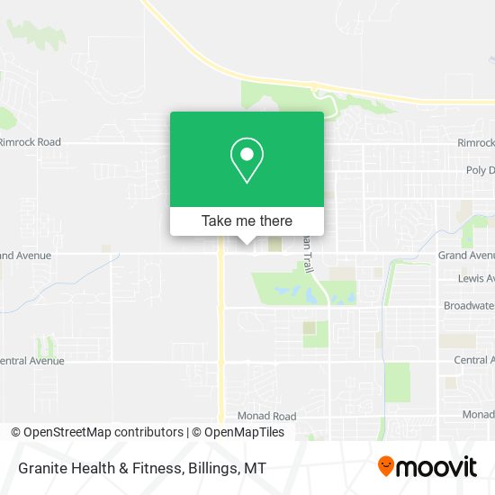 Granite Health & Fitness map