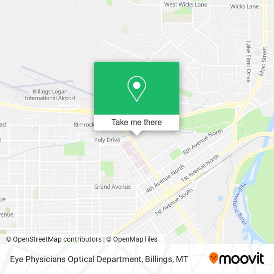 Eye Physicians Optical Department map