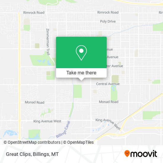 Great Clips map