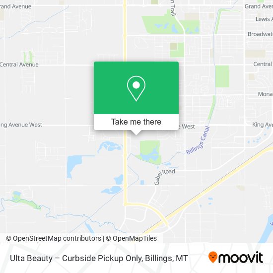 Mapa de Ulta Beauty – Curbside Pickup Only