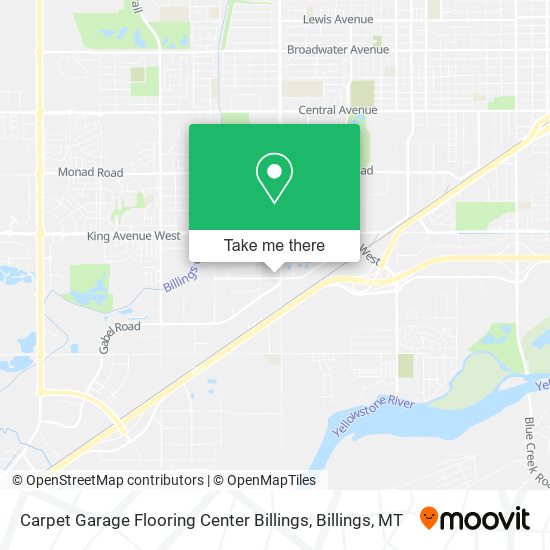 Carpet Garage Flooring Center Billings map